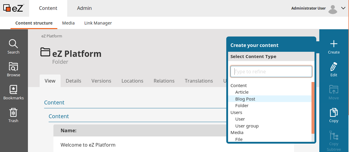 Creating a Blog Post