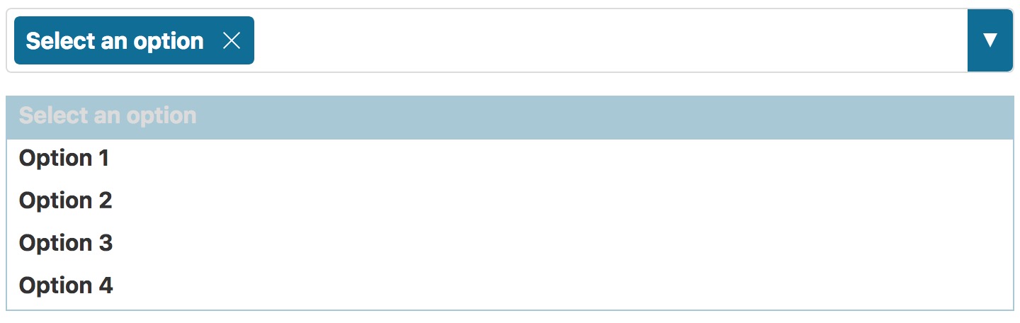 Dropdown expanded state