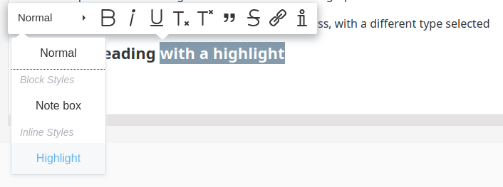Adding a Highlight custom style